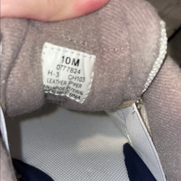 Sperry Top Sider White and Gray Leather Sneakers Mens Sz 10M - Picture 5 of 5